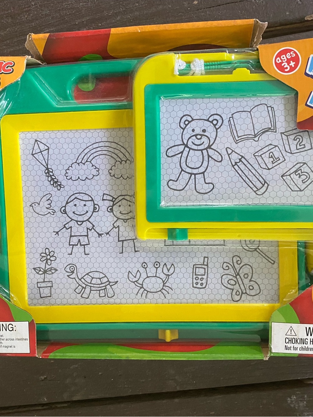 Crayola Double Magnetic Drawing Boards in Yellow & Green